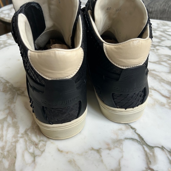 LOUIS VUITTON PYTHON HIGH TOP SNEAKERS - Picture 2 of 6